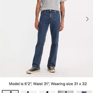 Levi's Blue Straight Jeans Classic Fit